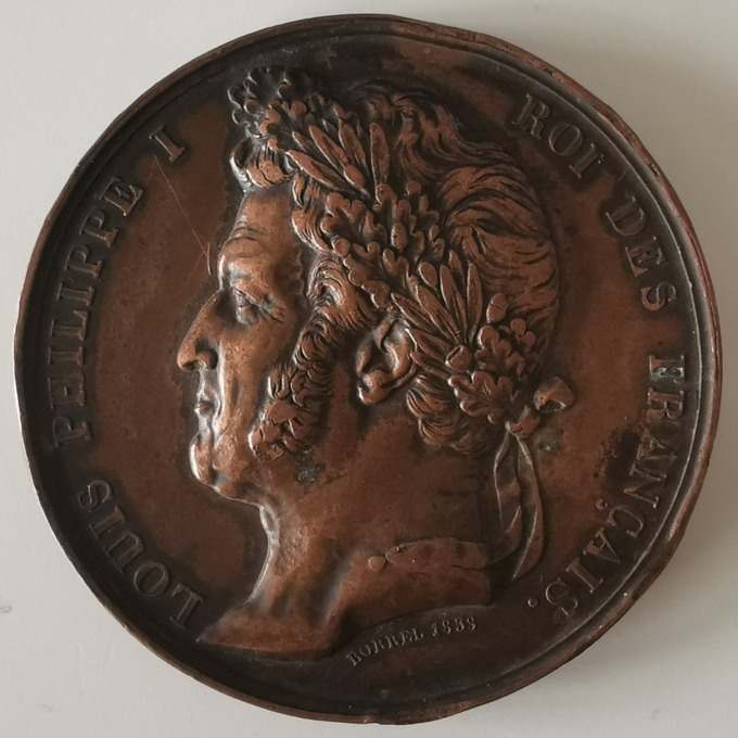 Louis Philippe I Medal - Capture of Constantine in 1837 - by Borrel and Caqué - obverse