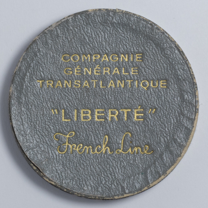 Médaille Paquebot Liberté - Compagnie Générale Transatlantique - par Jean Vernon - boite