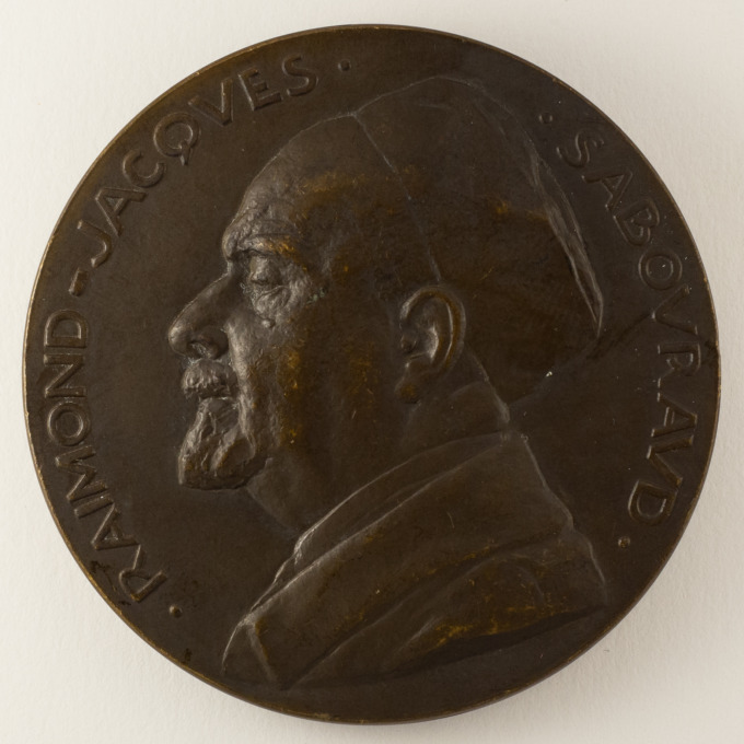 Medal of Doctor Sabouraud - Dermatologist - St-Louis Hospital - by A. Pommier - obverse