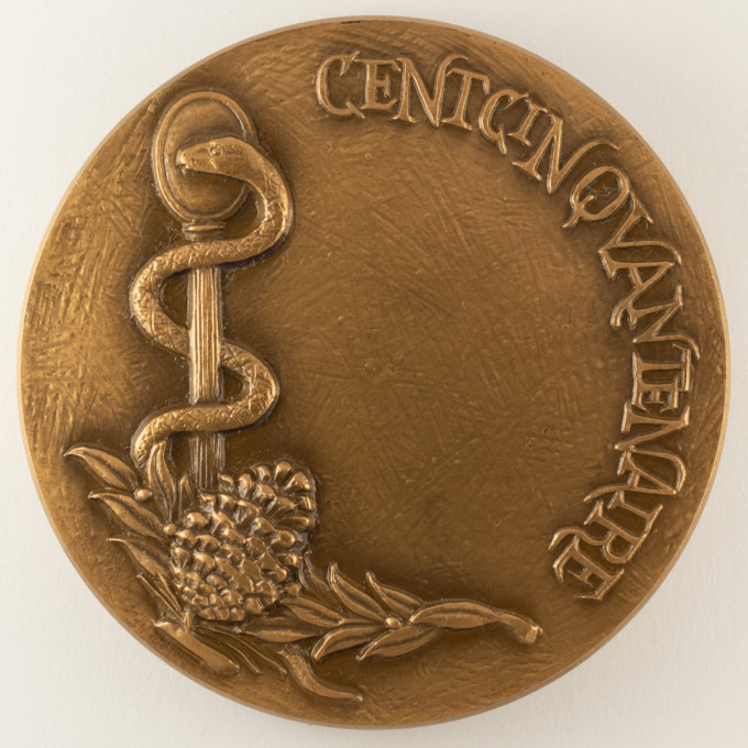 Médaille 150 ans Académie Nationale de Médecine - 1820-1970 - par R. Tschudin - revers