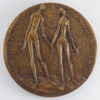 Médaille Le mariage - Tristan et Iseut - Signée par Georges Lay - avers