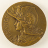 Médaille Marianne casquée - Chérubins au revers - Signée par Charles Marey - avers