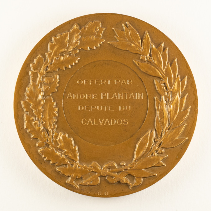 Médaille Marianne de Coëffin - République française - Revers signé Henri Dubois - revers