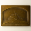 Plaquette en bronze Mont-Saint-Michel - par Joseph PICAUD - avers