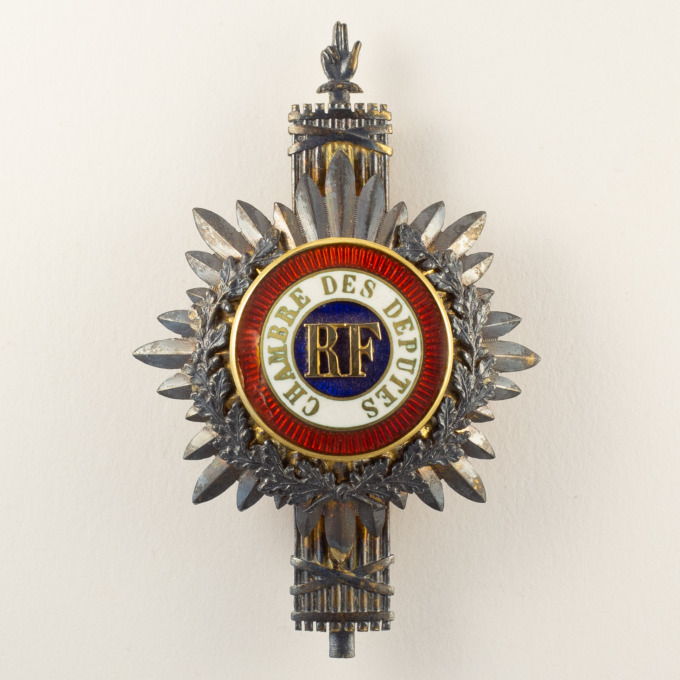 Parliamentary badge - Chamber of Deputies - 3rd Republic - 1870-1940 - obverse