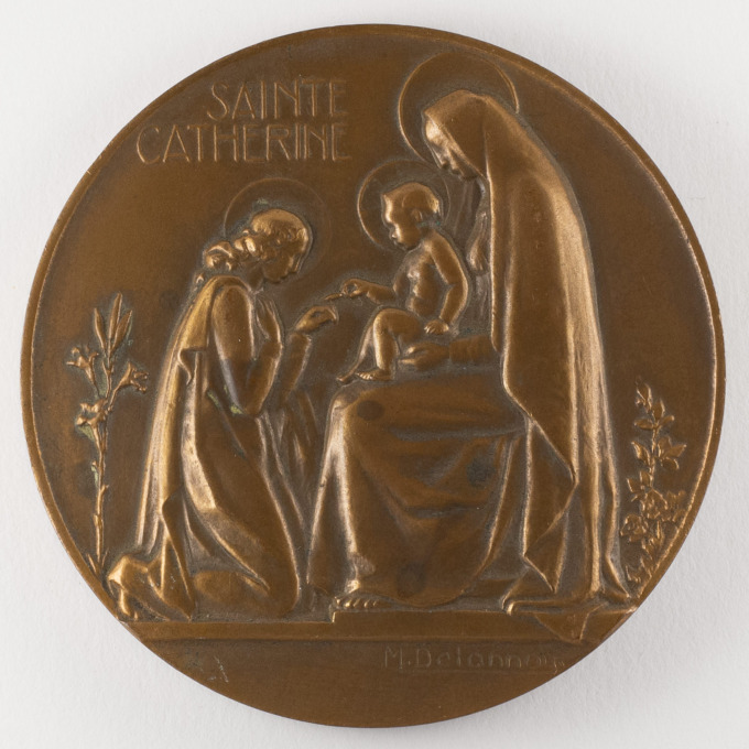 Médaille Sainte-Catherine - Signée par Maurice Delannoy - avers