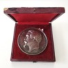 Médaille argent Napoléon III - Port de commerce de Porstrein - 1859 - Domard - boîte ouverte