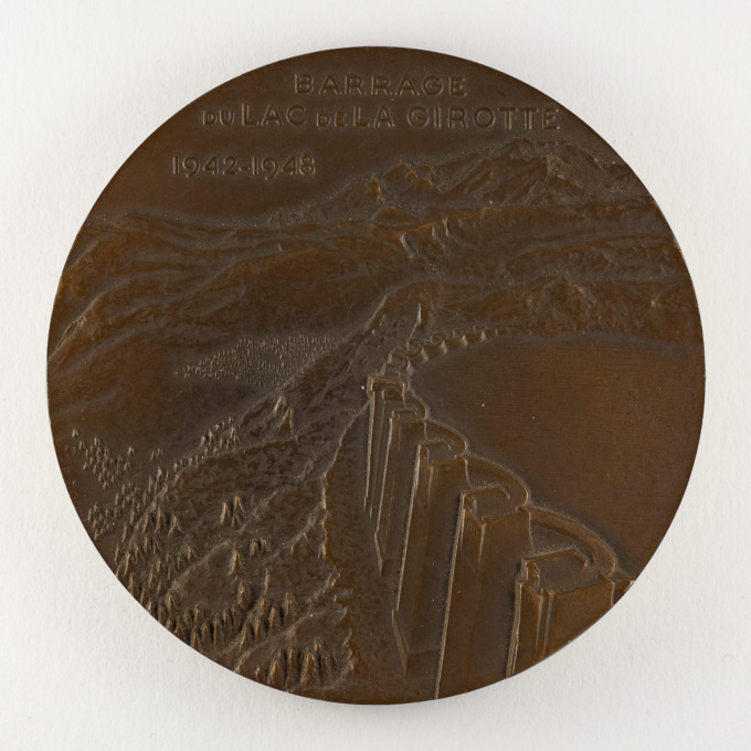 Medal of the Girotte Lake Dam - 1942-1948 - by Robert Cochet - obverse