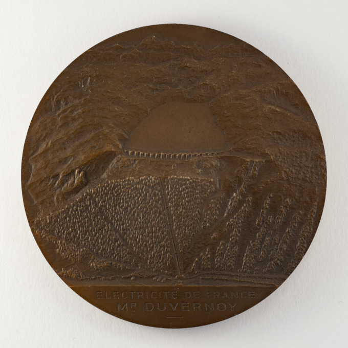 Medal of the Girotte Lake Dam - 1942-1948 - by Robert Cochet - reverse