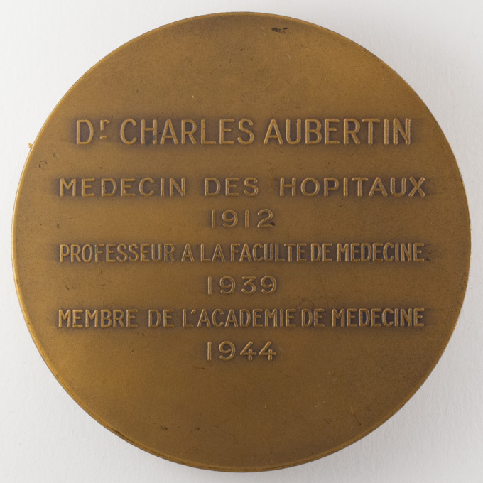 Médaille du Professeur Charles Aubertin - 1945 - Signée par François De Hérain - revers