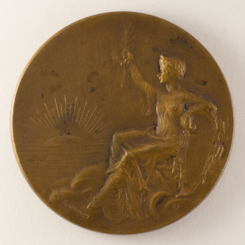 Médaille Certificat d'études primaires - 1922 - par F. Rasumny et Alphée Dubois - avers