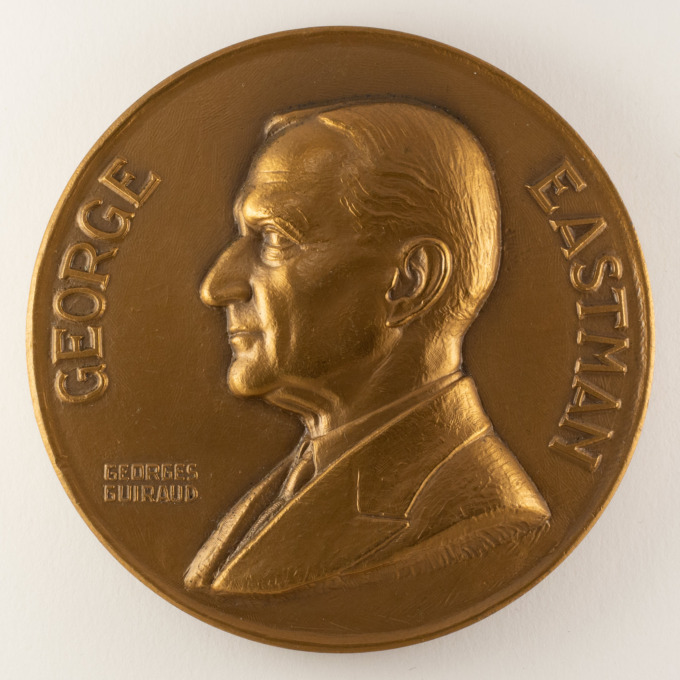 George Eastman Medal - Founder of Kodak - Signed by Georges Guiraud - obverse