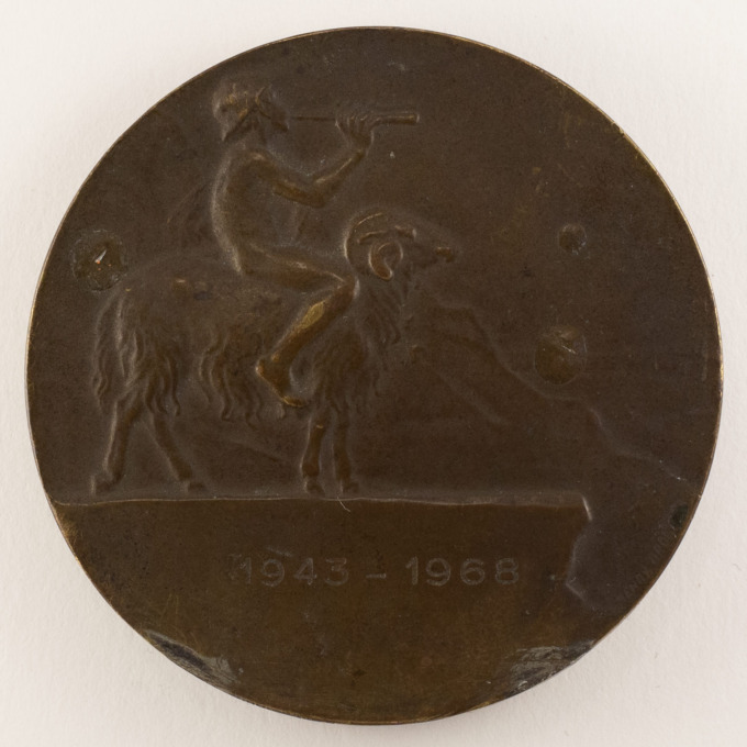 Medal La Danseuse - signed by Henri Dropsy - reverse