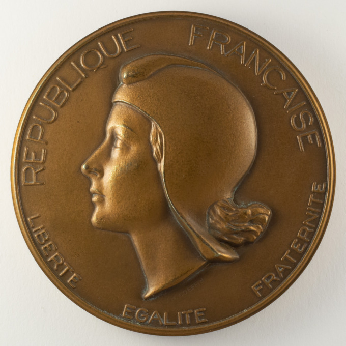 French Republic Medal - National Assembly - by J.H. Coëffin - obverse