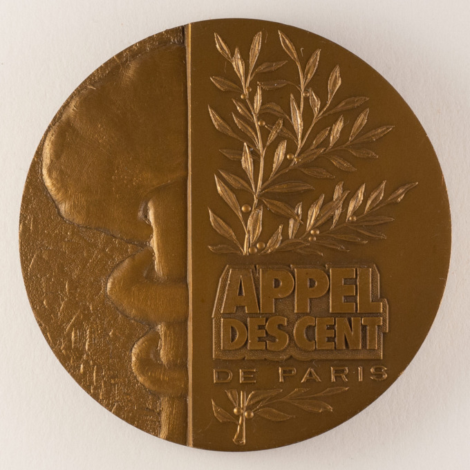 Call of the Hundred Medal for Peace and Disarmament - by J. Mauviel - obverse