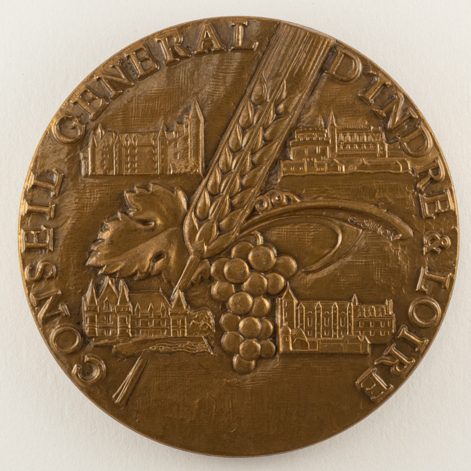 Medal General Council of Indre-et-Loire - Touraine - signed G. Simon - obverse
