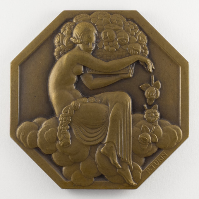 Decorative and Industrial Arts Exhibition Medal - Paris 1925 - by P. Turin - obverse