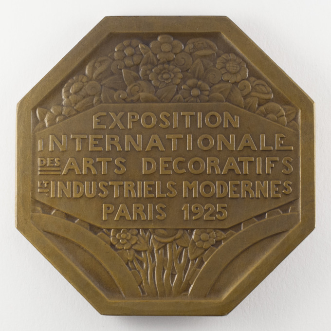 Médaille Exposition Arts décoratifs et industriels - Paris 1925 - par P. Turin - revers