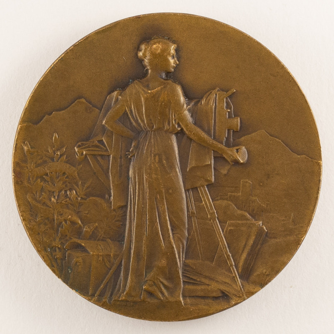 Medal Invention of Photography - Daguerre and Niépce - obverse