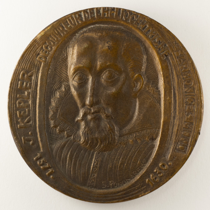 Medal J. Kepler - Discoverer of heliocentrism - Signed by S. Ponomarew - obverse