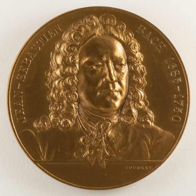 Jean-Sébastien Bach Medal - Great Organ - by Coudray and Lindauer - obverse