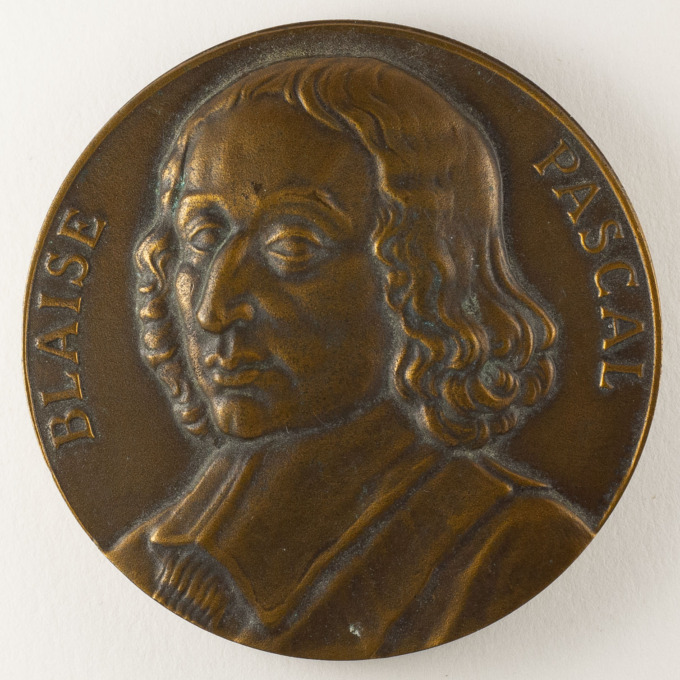 Blaise Pascal Medal - IBM - 1969 - Signed by Jean Vernon - obverse