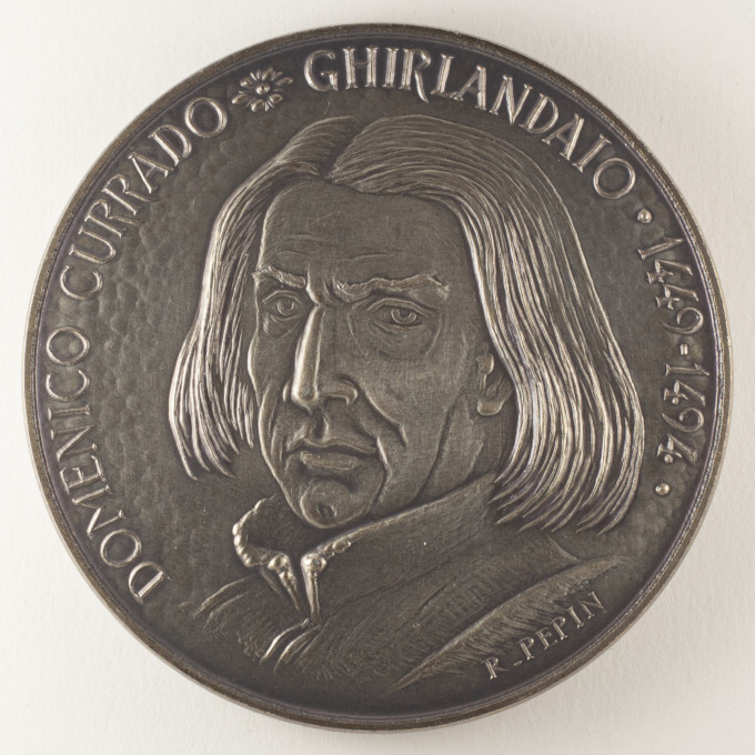 Medal Domenico Ghirlandaio - Florentine School Painter - by Raphaël Pépin - obverse
