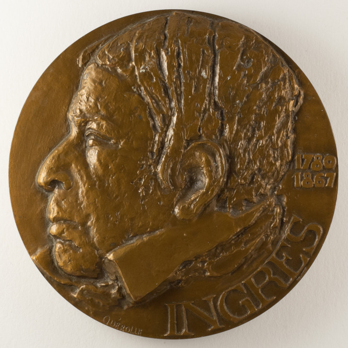 Medal Jean-Auguste-Dominique Ingres - The Turkish Bath - by M.-P. Querolle - obverse