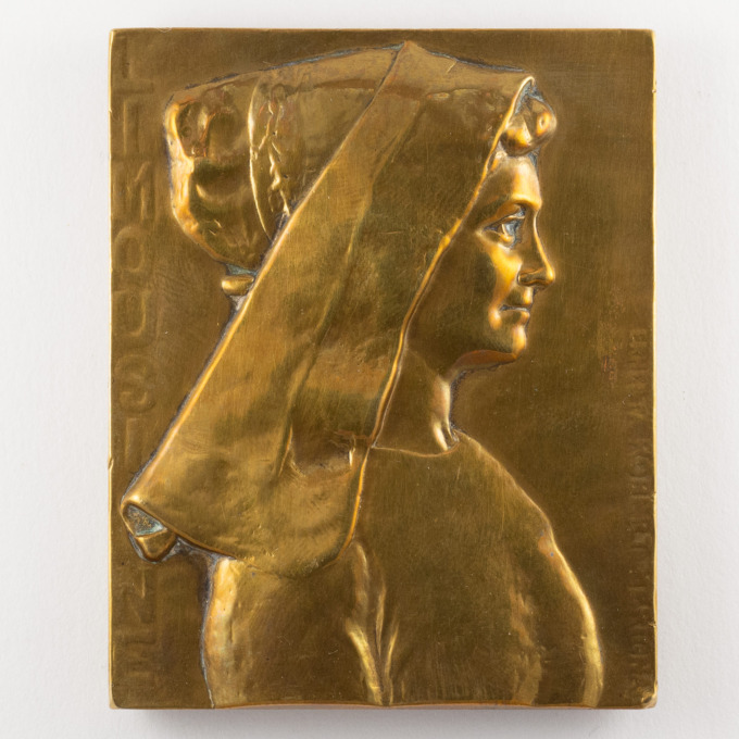 La Limousine medal - series on the headdresses - signed Ernesta Robert-Mérignac - obverse