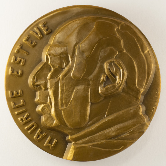Maurice Estève Medal - School of Paris - Signed by Nicolas Carréga - obverse