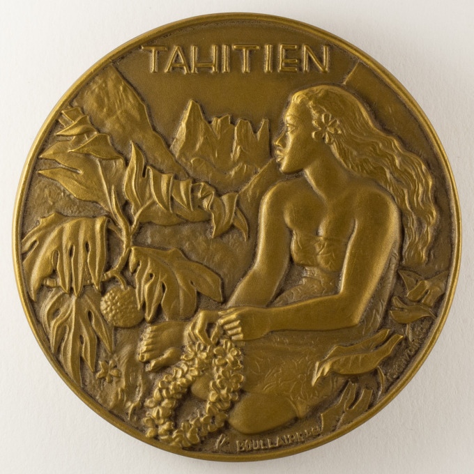 Tahitian Liner Medal - Messageries Maritimes Co. - Boullaire and Tschudin - obverse