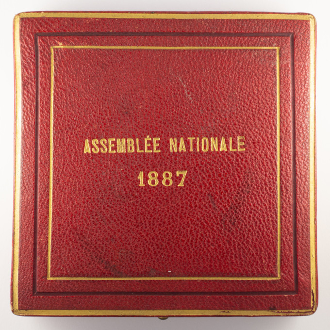 Medal National Assembly elects Mr. Carnot Pdt of the Republic - by Bourgeois - closed box