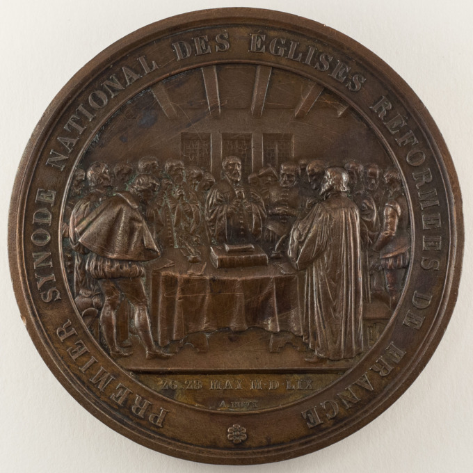Medal of the Tercentenary of the Reformed Church of France - Protestants - A. Bovy - obverse