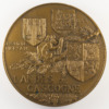 Dance of the Stilt Walkers Medal - Landes de Gascogne - by Georges Crouzat - reverse