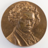Medal of Ludwig van Beethoven 1770-1827 - Signed by Auguste Coutin - obverse