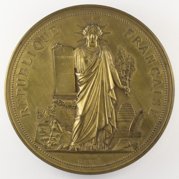 Medal - National Assembly - June 19, 1879 - by Oudiné and A. Dubois - obverse