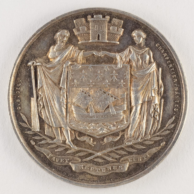 Medal - Nantes Municipal Council - 1855 - signed by Charpentier - obverse