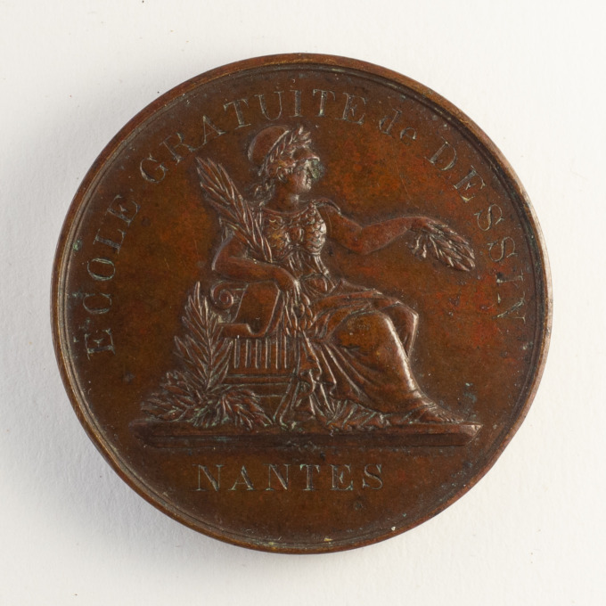 Médaille École gratuite de dessin - Nantes - 1895 - avers 2