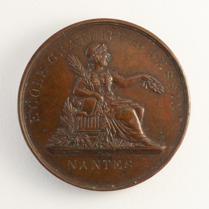 Médaille École gratuite de dessin - Nantes - 1895 - avers