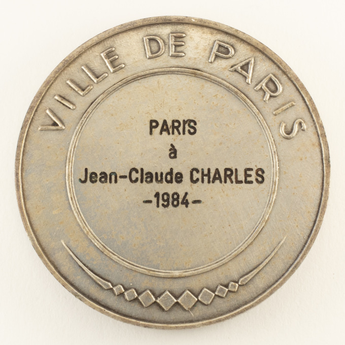 Medal of the City of Paris - J.-C. CHARLES - 1984 - by Maurice Delannoy - reverse