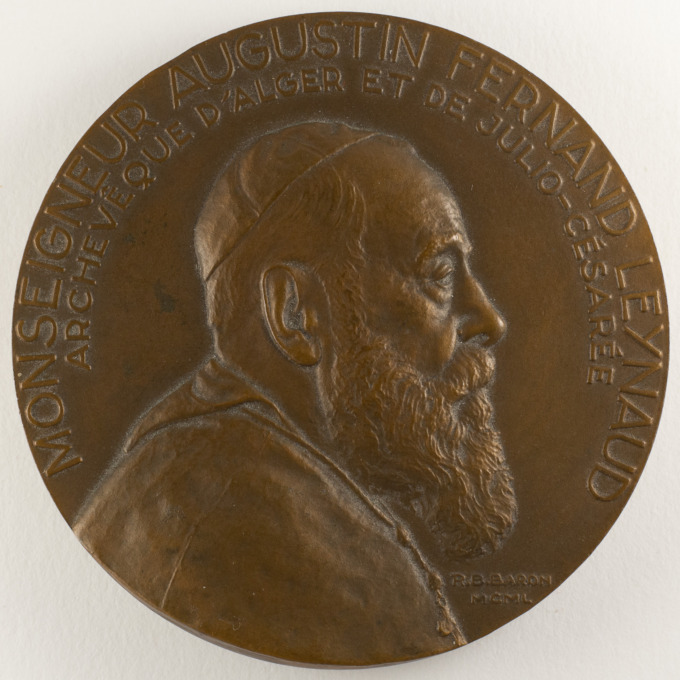 Algeria Medal - Mgr A.-F. Leynaud - Archbishop of Algiers - by RB Baron - obverse