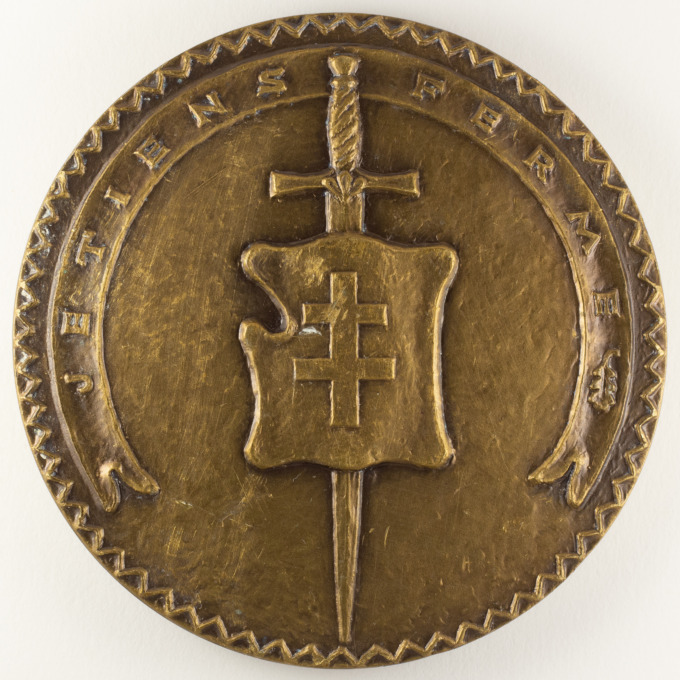 Médaille Général Pierre Koenig - Signée par Louis Muller - revers