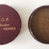 Médaille S.N.C.F. - Électrification Le Mans - Rennes - Signée par Pierre Manoli - boîte ouverte