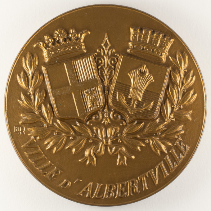 Médaille Ville d'Albertville - 150 ans - Signée par Émile Rousseau - avers