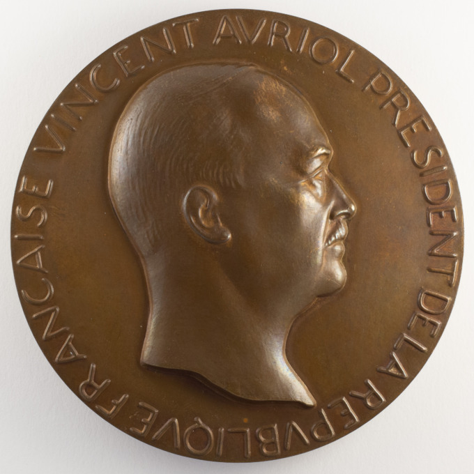 Vincent Auriol Medal - President of the Republic - 1947 - by P. Poisson - obverse