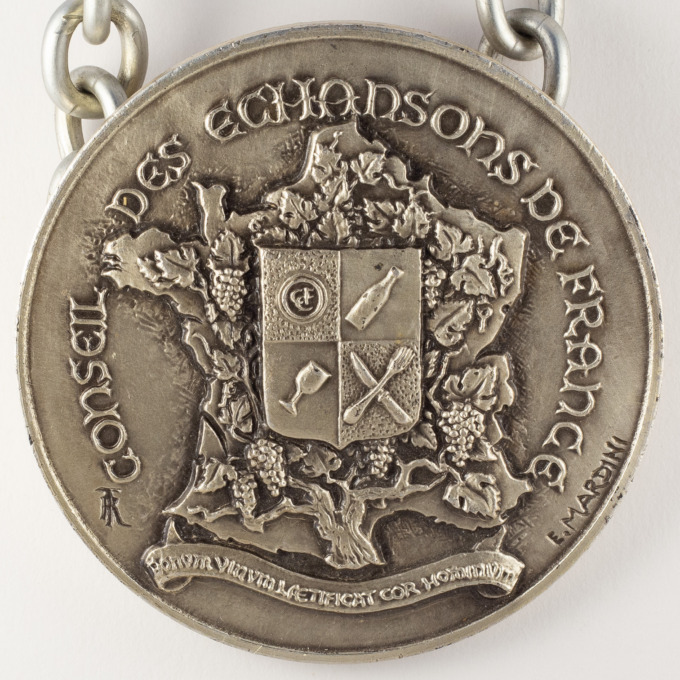 Conseil des Échansons de France medal - Signed by Elie Mardini - obverse