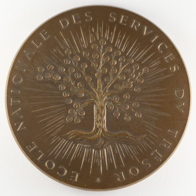 Médaille École nationale des services du Trésor - 1946-1972 - par Daniel Ponce - avers