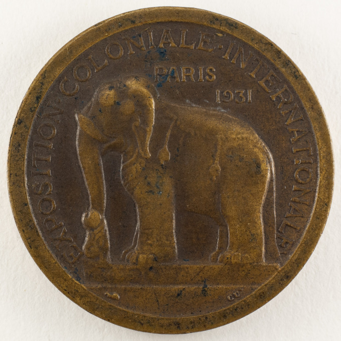 Medal of the International Colonial Exhibition Paris 1931 - Asia - by A. Morlon - reverse