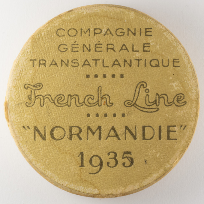 Normandy Liner Medal - in box - Cie Gle Transatlantique - by J. Vernon - box