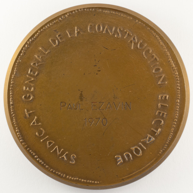 General Union of Electrical Construction Medal - reverse